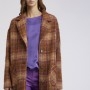 Cafe Noir CAPPOTTO MONOPETTO TESSUTO A QUADRI - C7JI0061