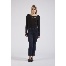 Cafe Noir DENIM  SLIM CON STRAS AI FIANCHI - C7JJ0118