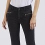 Cafe Noir DENIM SKINNY CON ZIP DAVANTI - C7JJ0121