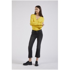 Cafe Noir DENIM CROPPED FLARE - C7JJ1019