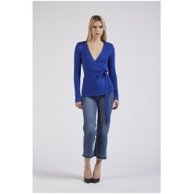 Cafe Noir CARDIGAN INCROCIATO LAVORATO A COSTE - C7JM0129