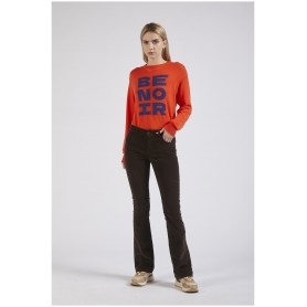 Cafe Noir PANTALONE FLARE IN VELLUTO TINTO CAPO - C7JP0136