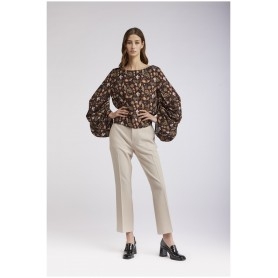 Cafe Noir PANTALONE  CROPPED FLARE - C7JP0156