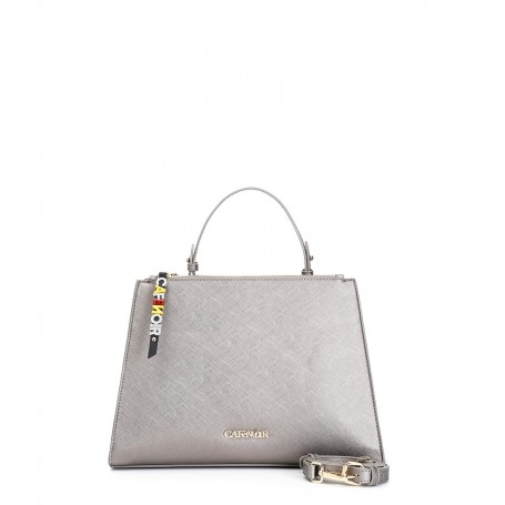 Cafe Noir SHOPPING IN SAFFIANO CON TIRALAMPO CON LETTERINE PERSONALIZZATE - C3BD0501