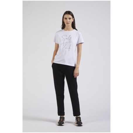 Cafe Noir TSHIRT CON CATENA GIOIELLO - C7JT0128