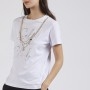 Cafe Noir TSHIRT CON CATENA GIOIELLO - C7JT0128