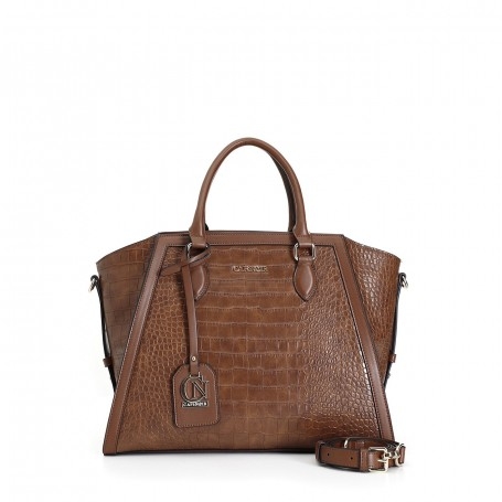 Cafe Noir TOTE BAG STAMPA COCCODRILLO E INTERNO MACULATO - C3YG0501