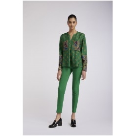 Cafe Noir BLUSA STAMPATA CON PIEGA DAVANTI - C7JC0114