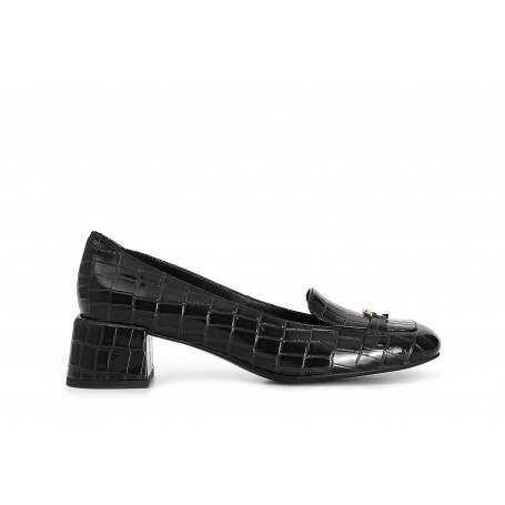 Cafe Noir BALLERINA TACCO MEDIO CON VASCHETTA E ACCESSORIO IN STAMPA COCCO - C1GB9412