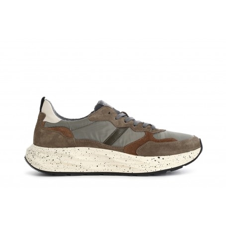 Cafe Noir SNEAKERS UOMO IN PELLE SCAMOSCIATA E TESSUTO - C1PB6433