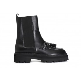 Cafe Noir TRONCHETTO IN PELLE CON ELASTICO E NAPPINE - C1XV1225