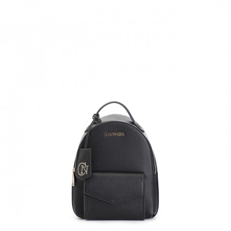 Cafe Noir ZAINO  IN SAFFIANO CON TASCA E MAXI CHARM - C3MA0702