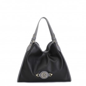 Cafe Noir MORBIDA SHOPPING CON BORDATURE A CONTRASTO, TAG CON LOGO CN IN METALLO - C3WG0714