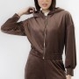 Cafe Noir FELPA FULL ZIP IN CINIGLIA - C7JF0079