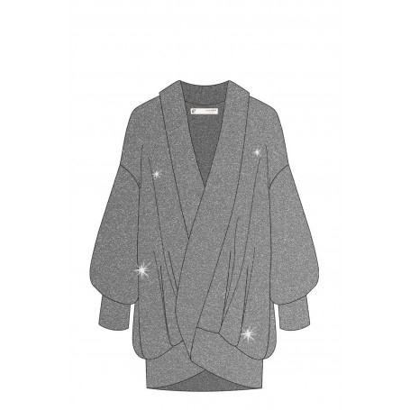 Cafe Noir MAXY CARDIGAN IN  FELPA MANO CALDA - C7JF0083