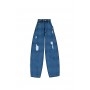 Cafe Noir PANTALONE  JEANS COCOON CON ROTTURE - C7JJ0162