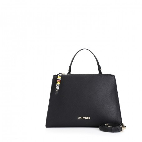 Cafe Noir SHOPPING IN SAFFIANO CON TIRALAMPO CON LETTERINE PERSONALIZZATE - C3BD0501