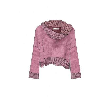 Cafe Noir MAGLIONE MOULINÃ¨ COLLO A CIAMBELLA - C7JM0217