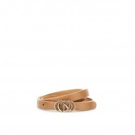 Cafe Noir CINTURA IN PELLE A TAGLIO VIVO CON FIBBIA IN METALLO - C4JU0146