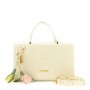 Cafe Noir BAULETTO IN MATERIALE SINTETICO STAMPA COCCO CON CHARM A FIORE E  LOGO IN CONTRO - C3NN1032