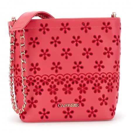 Cafe Noir SECCHIELLO IN SINTETICO EFFETTO NAPPA CON RICAMO SANGALLO MANICO CON CAT - C3NU1054