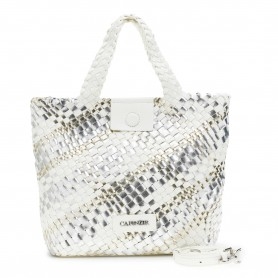 Cafe Noir TOTE  INTRECCIATA IN MATERIALE SINTETICO METALLIZZATO MULTICOLOR, TAG CON LOGO.T - C3MG1022