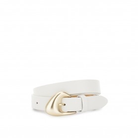 Cafe Noir CINTURA IN VERA PELLE CON STAMPA INTRECCIO,  E FIBBIA IN METALLO SATINATA - C4CM1004