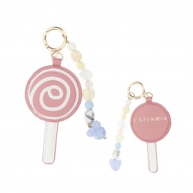 Cafe Noir PORTACHIAVI LECCA LECCA CON PERLINE IN PLASTICA MULTICOLOR - C4AS1020