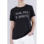 Cafe Noir TSHIRT MANICA CORTA SLOGAN SUN,SEE E SPRITZ - C7JT0270