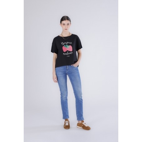 Cafe Noir TSHIRT STAMPA FRAGOLE - C7JT0276