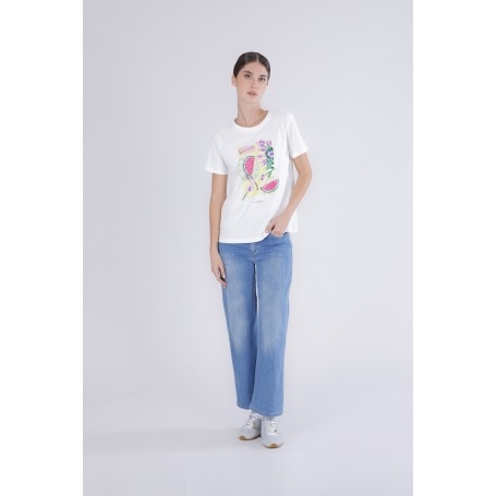 Cafe Noir TSHIRT STAMPA MULTIFRUTTI - C7JT0278