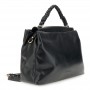 Cafe Noir BORSA A MANO CON PATTINA,MANICO E PASSANTE  A TRECCIA CON  ACCESSORIO IN METALLO - C3NC0805