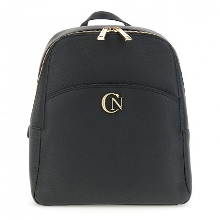 Cafe Noir ZAINO IN VERA PELLE MARTELLATA CON TASCA DAVANTI E TASCA CON ZIP SUL RETRO, ACCE - C3OP0801