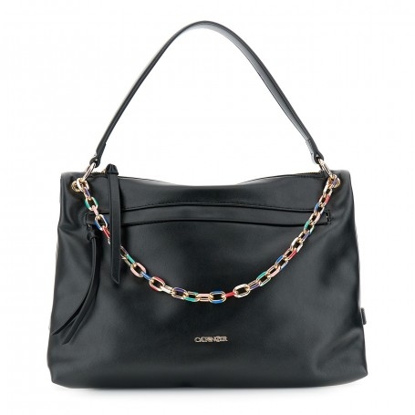 Cafe Noir SACCA MORBIDA CON TASCA SUL DAVANTI E DECORAZIONE DI CATENA SMALTATA MULTICOLOR - C3WG0816
