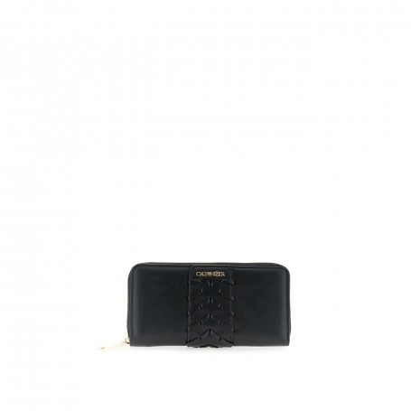 Cafe Noir PORTAFOGLIO ZIP ROUND CON PASSANTE CON DETTAGLIO INFILATURA IN TONO - C4AM0816