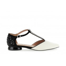 Cafe Noir BALLERINA A T IN NAPPA E MICROFIBRA O CON MULTISTRASS - C1EG4066