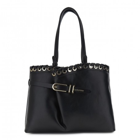 Cafe Noir SHOPPING IN MATERIALE SINTETICO EFFETTOPELLE CON PIEGA SUL DAVANTI FERMATA CON - C3NL1025