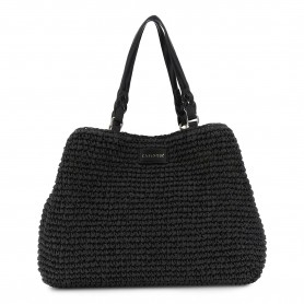 Cafe Noir TOTE A SPALLA LAVORAZIONE CROCHET A MANO, CHIUSURA CON CALAMITA E PASSANTE CON M - C3VA1002