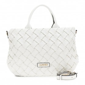 Cafe Noir BORSA  A MANO IN MATERIALE SINTETICO EFFETTO NAPPA CON GOFFRATURA, PATCH CON LET - C3YB1003