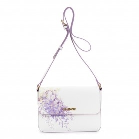 Cafe Noir BORSA A TRACOLLA CON PATTINA  IN SINTETICO EFFETTO PELLE CON STAMPA MACRO FIORE. - C3YF1010