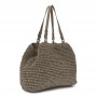Cafe Noir TOTE A SPALLA LAVORAZIONE CROCHET A MANO, CHIUSURA CON CALAMITA E PASSANTE CON M - C3VA1002