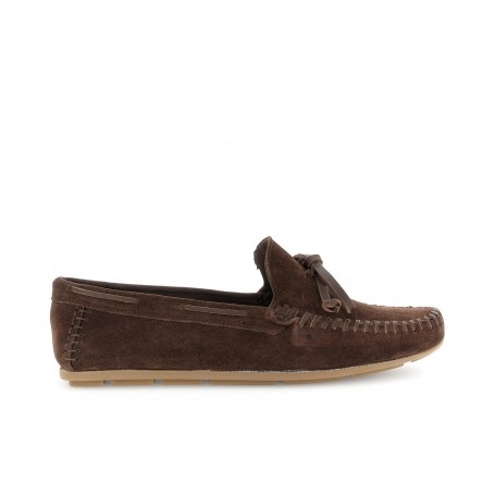 Cafe Noir MOCASSINO IN PELLE SCAMOSCIATA CON FIOCCO - C1EF6001