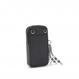 Cafe Noir PORTACELLULARE IN SINTETICO EFFETTO PELLE ,CHIUSO CON ZIP  CON TIRALAMPO  CHARM, - C4AM1004