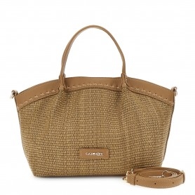 Cafe Noir BORSA A MANO CON QUADRANTI IN RAFFIA ,RIFINITURE IN SINTETICO EFFETTO PELLE  , T - C3NQ1036