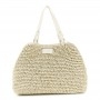 Cafe Noir TOTE A SPALLA LAVORAZIONE CROCHET A MANO, CHIUSURA CON CALAMITA E PASSANTE CON M - C3VA1002