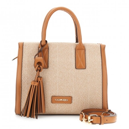 Cafe Noir TOTE IN TESSUTO TWEED CON CHARM E NAPPINA - C3YD0908