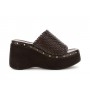 Cafe Noir CIABATTA IN PELLE INTRECCIO CON ZEPPA - C1GE1027