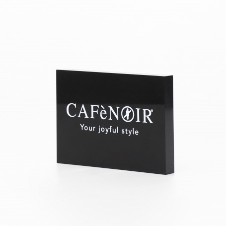 Cafe Noir TARGA PLEXIGLASS NERO  (12X8,5X1,5CM) - TTRGPL01