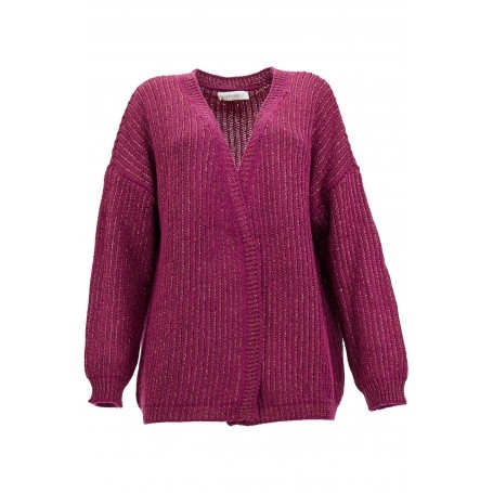 Cafe Noir CARDIGAN APERTO CON LUREX - C7JM0250