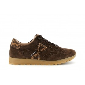 Cafe Noir SNEAKERS IN PELLE SCAMOSCIATA CON RIPORTI ANIMALIER - C1DB6100